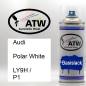 Preview: Audi, Polar White, LY9H / P1: 400ml Sprühdose, von ATW Autoteile West.